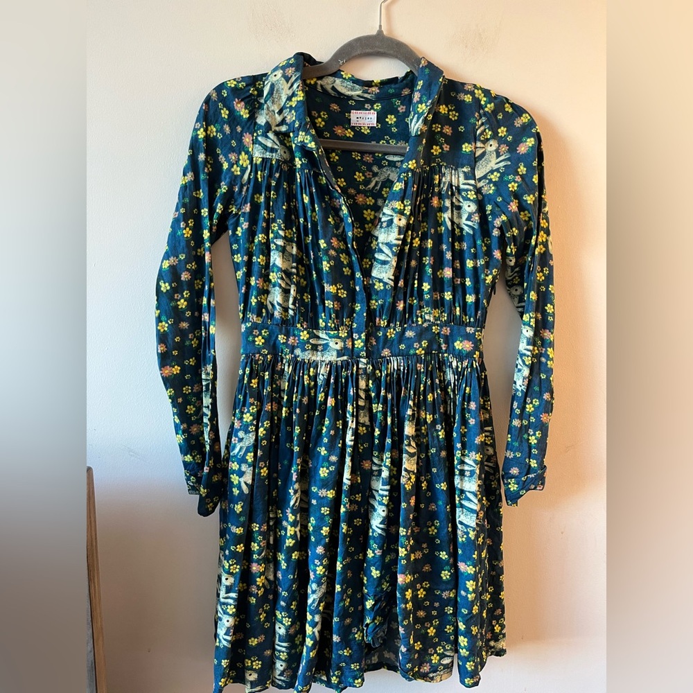 Morley Rabbit Print Dress Size 12 Girls